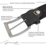 Cinto de Couro Social Preto - GR - Imagem 3