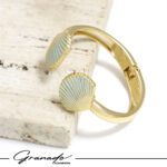 Bracelete de Ouro Conchas Lúmen Azul - GR - Imagem 3