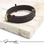 Pulseira de Couro Strap Plug Cruz - GR - Imagem 3