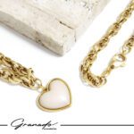 Mix Colar Pulseira e Brinco de Ouro Coração Splendore – GR - Imagem 3