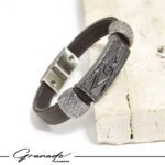 Pulseira Masculina Símbolo Maçom e Fechamento Magnético - GR - Imagem 3