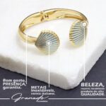 Bracelete de Ouro Conchas Lúmen Azul - GR - Imagem 4