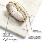 Pulseira de Couro Strap Plug Nossa Senhora Aparecida - GR - Imagem 5