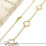Colar de Ouro Trevo Cristal Prestige  – GR - Imagem 4