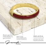 Bracelete de Ouro com Resina Cores - GR - Imagem 3