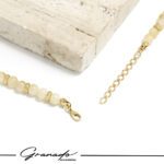 Pulseira de Ouro e  Pedras Naturais Citrino com Berloque de Coração – GR - Imagem 4