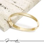 Bracelete de Ouro Oval Liso Robust - GR - Imagem 4
