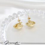 Brincos Chunky Gota Banhado a Ouro - GR - Imagem 5