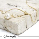 Colar de Ouro Gravatinha Lustre D'Pérola – GR - Imagem 4