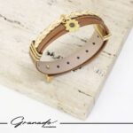 Pulseira de Couro Strap Plug Solé Vitalis Girassol - GR - Imagem 4