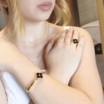 Mix Bracelete e Anel de Ouro Trevo Unique – GR - Imagem 2