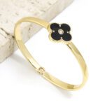 Bracelete de Ouro Trevo Unique - GR