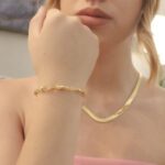 Pulseira de Ouro e Pedras Naturais Citrino Caminho do Sol – GR - Imagem 2