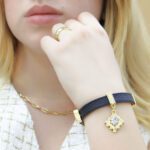 Pulseira de Couro Strap Plug Trevo Gemme de Fortune - GR - Imagem 3