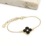 Pulseira de Ouro Trevo Unique – GR