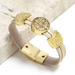 Pulseira Feminina São Bento Rainbow Ouro e Fechamento Magnético - GR