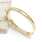 Bracelete de Ouro Oval Liso Robust - GR