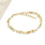 Pulseira de Ouro e Pedras Naturais Citrino Caminho do Sol – GR