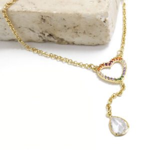 Pulseira de Ouro Coração Brillant – GR