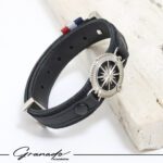 Pulseira de Couro Strap Plug Rosa dos Ventos Legacy Gris - GR - Imagem 3