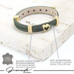 Pulseira de Couro Strap Plug Coração Essenza Serenità - GR - Imagem 5