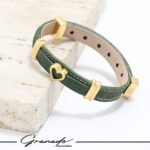 Pulseira de Couro Strap Plug Coração Essenza Serenità - GR - Imagem 3
