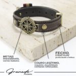 Pulseira de Couro Strap Plug Rosa do Ventos Legacy - GR - Imagem 4