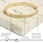Bracelete de Ouro Oração Pai Nosso - GR - Imagem 5