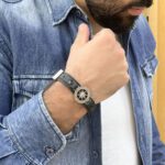 Pulseira de Couro Strap Plug Rosa dos Ventos Legacy Gris - GR - Imagem 2