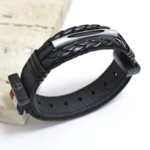 Pulseira de Couro Trançado Strap Plug Torus - GR