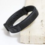 Pulseira de Couro Strap Plug Oração Pai Nosso - GR - Imagem 2