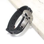 Pulseira de Couro Strap Plug Caveira - GR - Imagem 2