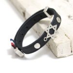Pulseira de Couro Strap Plug Vigore Estrela Davi - GR - Imagem 2