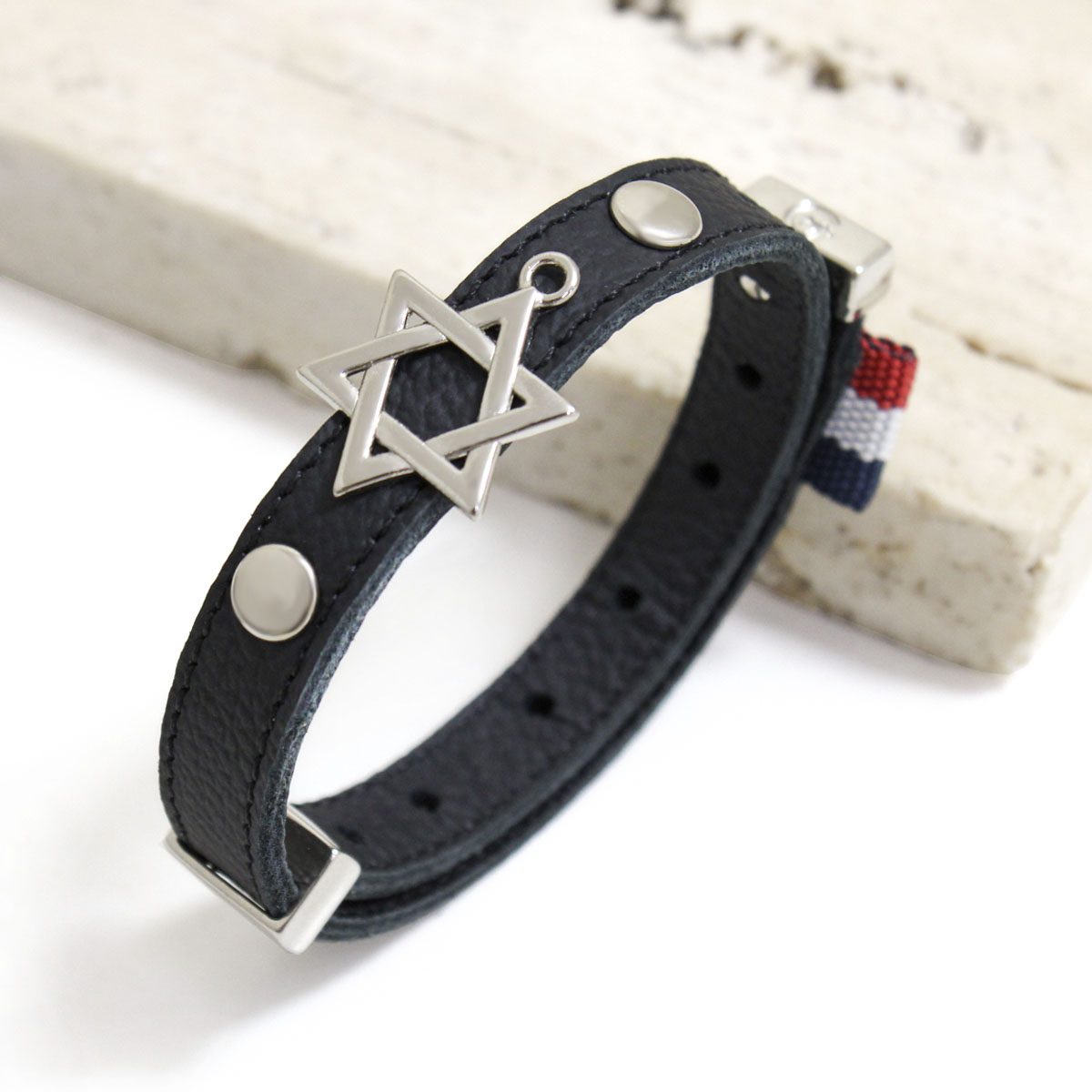 Capa20Site203-3.jpg Pulseira de Couro Strap Plug Vigore Estrela Davi - GR - Imagem 1