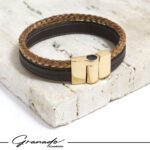 Pulseira de Couro Cavalo Soberano e Fechamento Magnético - GR - Imagem 3