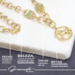 Colar de Ouro Éclat Country – Cavalo & Cristais – GR - Imagem 5