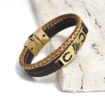Pulseira de Couro Cavalo Soberano e Fechamento Magnético - GR - Imagem 2